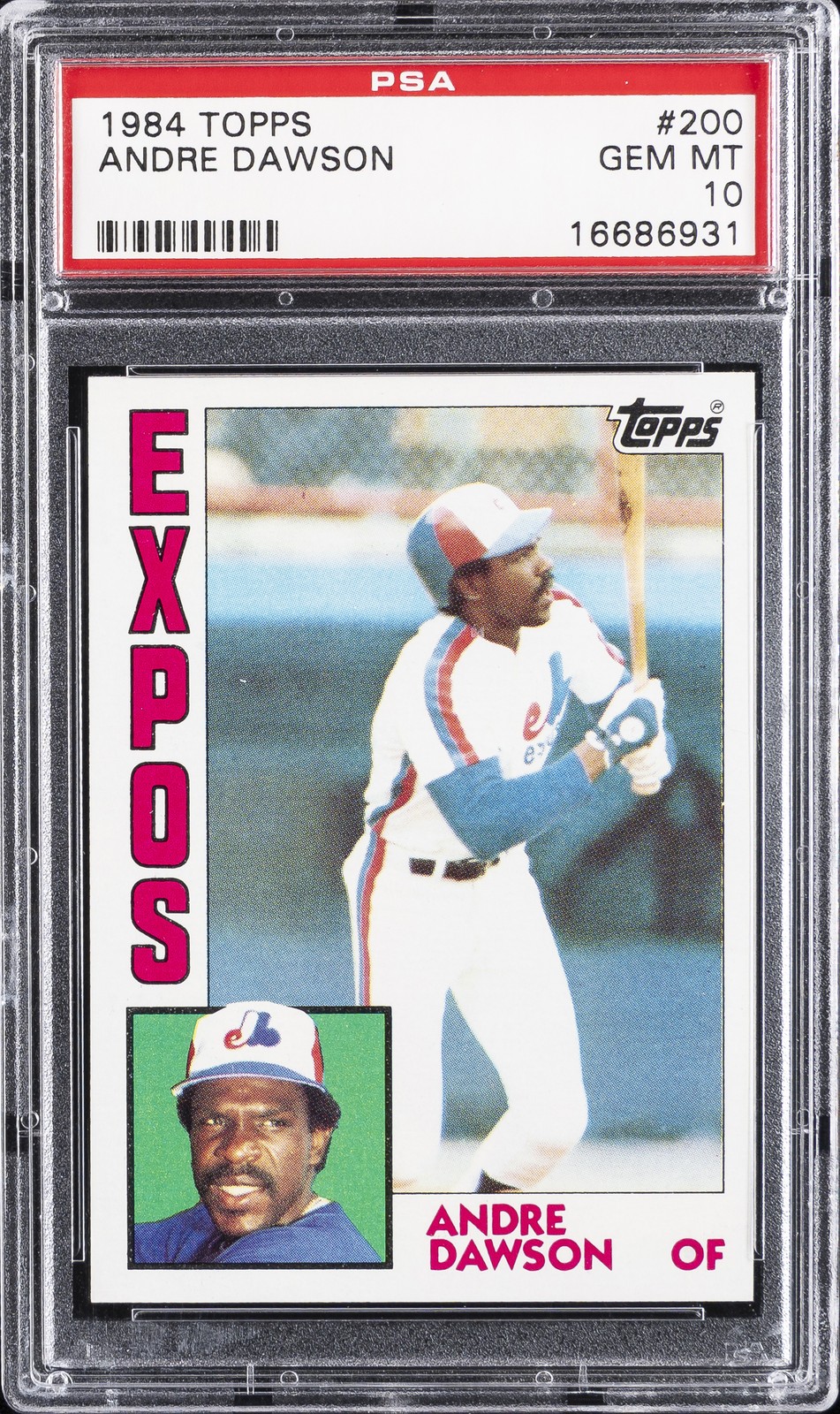 1984 TOPPS #200 ANDRE DAWSON PSA 10