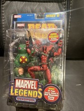 MARVEL LEGENDS    DEADPOOL & DOOP    W COMIC BOOK & STAND.  Series 6  2004 ToyBiz