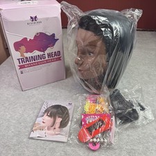 22  Real Human Hair Mannequin Head Practice Styling Training Manikin Doll/ Clamp