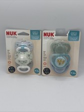 Nuk Orthodontic Pacifier 3-Pack Fox Glow-in-Dark 18-36M LOT OF TWO 2 