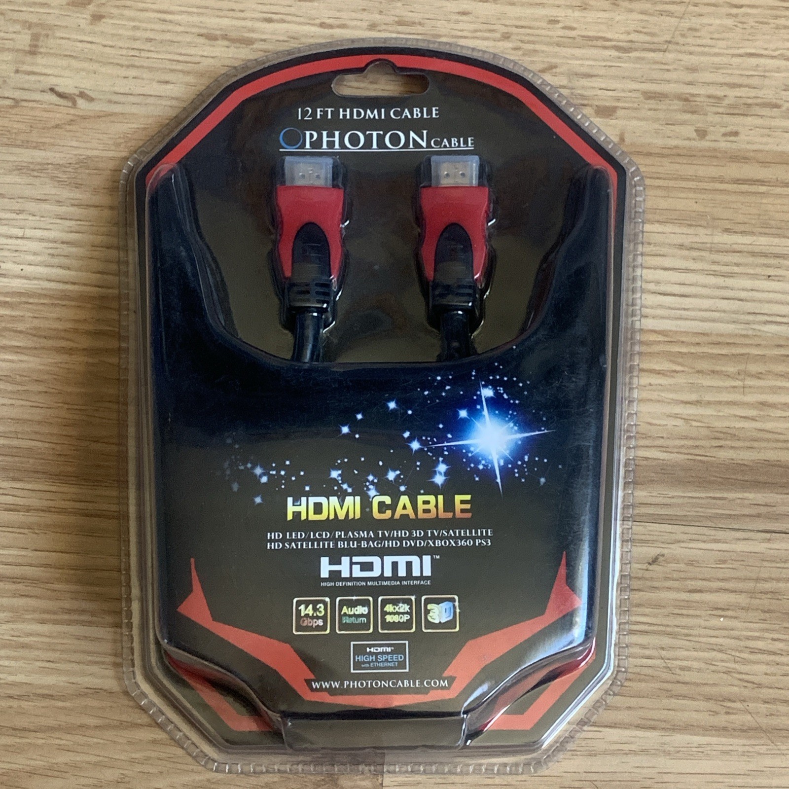 Photon 12ft High-Speed HDMI Cable for 4K HDR-image