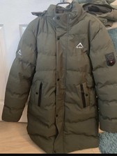 K-WAY Men's Hooded Rain Jacket, Khaki Uk Size M