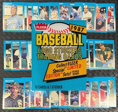 1987 FLEER MLB BASEBALL Cards Complete Your Set U Pick BO JACKSON  2/3