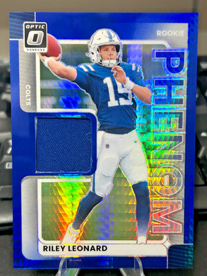 2025 Donruss Optic- Riley Leonard Rookie Phenom Blue Hyper Patch #RPBH-RLD