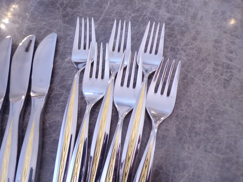 WMF Modell Palma / Capri Gold Cromargan Tafelbesteck 6 Personen 24 Teile TOP - Bild 4 von 4