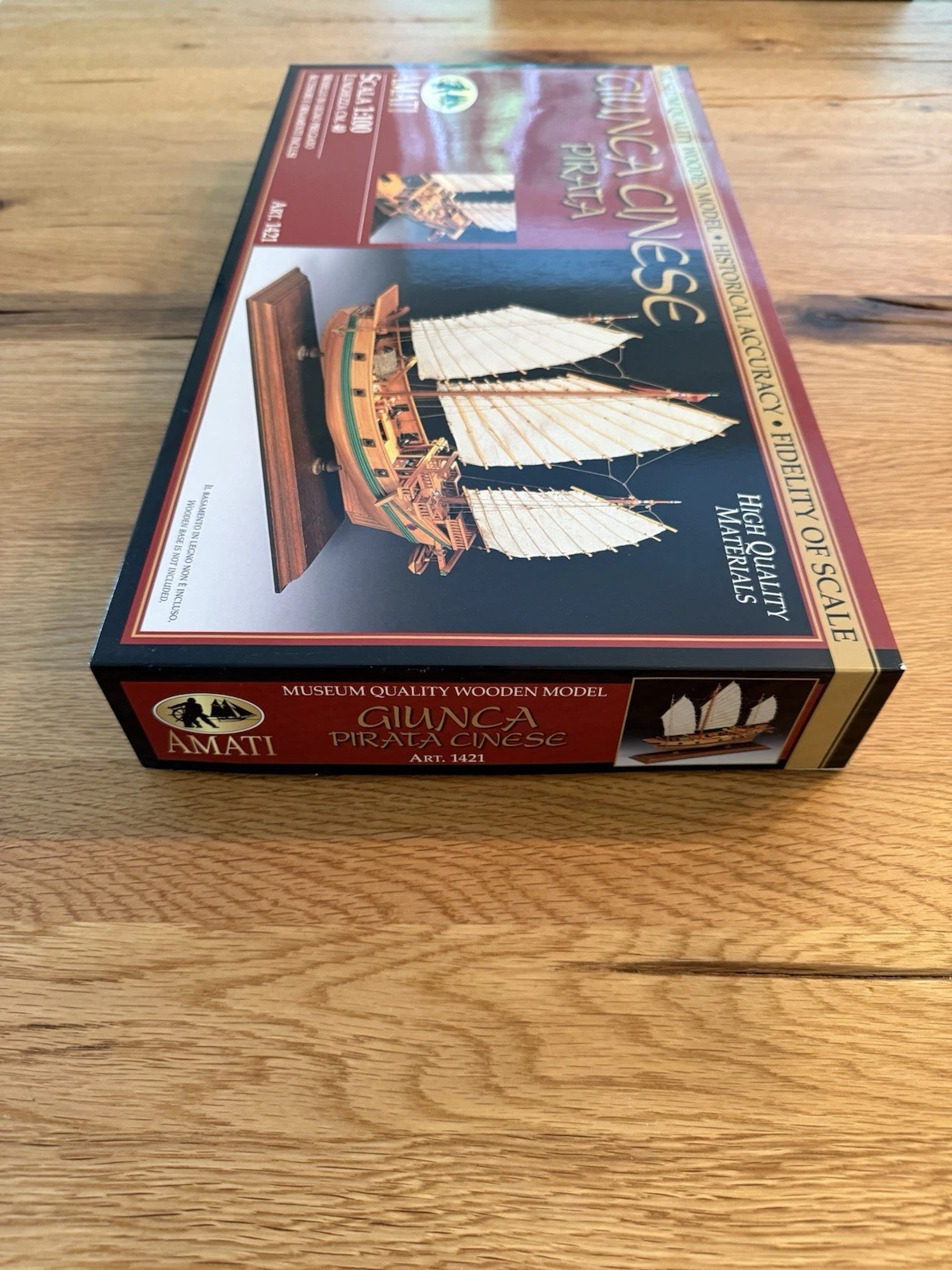 Amati 1421 1/100 Scale Chinese Pirate Junk Model Kit Giunca Cinese Pirata - New 4