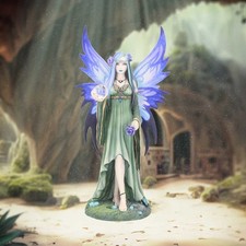 Image of Anne Stokes Fairy "Mystic Aura" Figurine Gothic Faerie Ornament New & Boxed 23cm