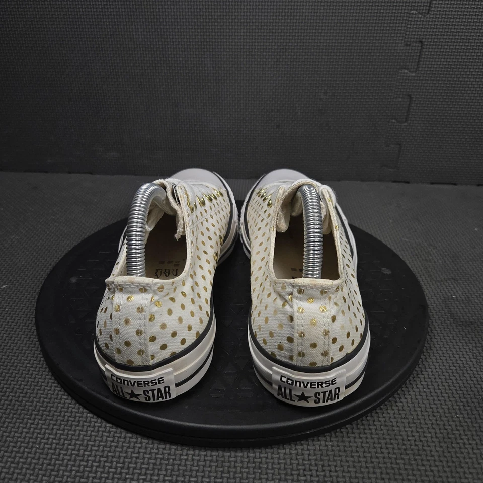 Zapatos Converse Chuck Taylor All Star para mujer talla 7 para mujer 9 lunares dorados 156601F Foto 4 de 4
