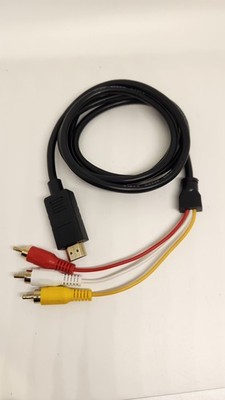 5FT NEW HDMI Male To 3 RCA Video Audio AV Transmitter Adapter Cable HDTV 1080
