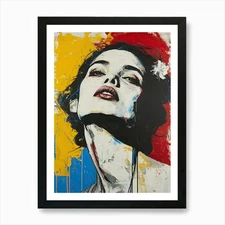 'Louise' Pop Art 1 Art Print Framed Wall Art Poster Canvas Print Picture