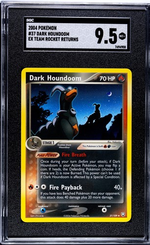 Dark Houndoom graded SGC 9.5 for sale on eBay