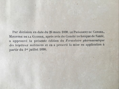 Livre FORMULAIRE PHARMACEUTIQUE DES HÔPITAUX MILITAIRES 1907 Médecine - Picture 6 of 23