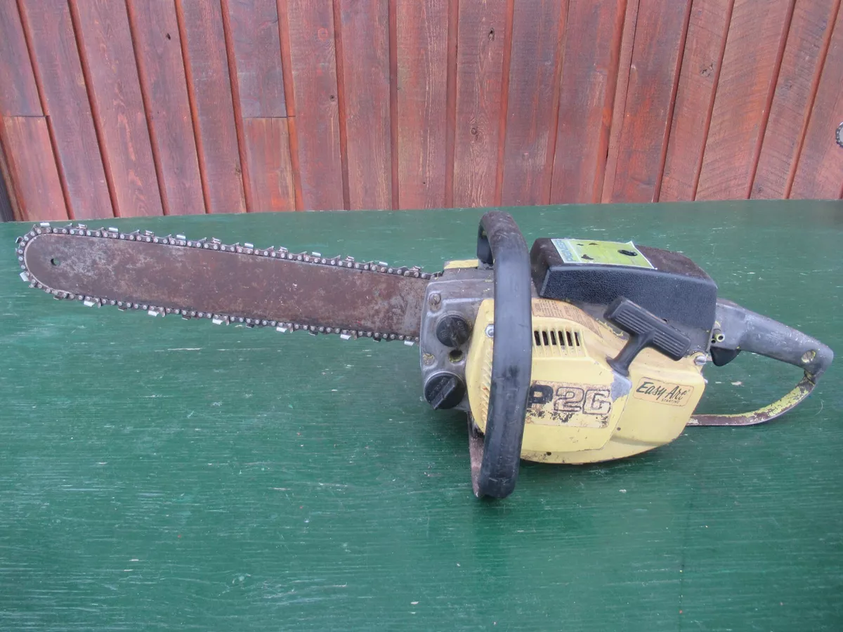 Vintage PIONEER P26 Chainsaw Chain Saw with 16