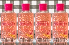 4 Bottles Bath & and Body Works CHAMPAGNE SPRINKLES Shower Gel 10 oz each