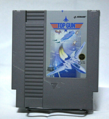 Top Gun Nintendo NES Konami Cleaned & Polished 1 Of 3