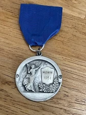 1964 Sterling Silver Medal for Military Order of the World Wars