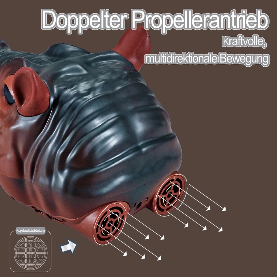 Ferngesteuertes Boot, Kinder RC Boot 2,4 GHz Nilpferd Spielzeug Kinder für Pools - Bild 4 von 4