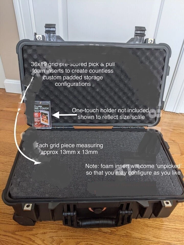 XXL CARRY-ON ROLLER LUGGAGE TRAVEL CASE BOX GRADED CARD SLAB STORAGE TCG/Pokemon - Image 4 of 4