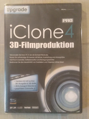PC iClone 4 pro  3d-Filmproduktion  Upgrade    NEU+OVP