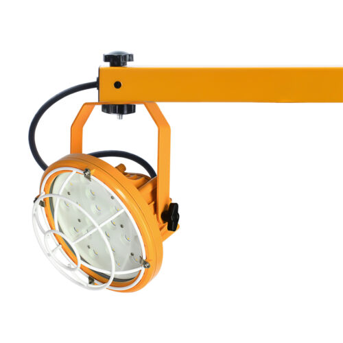 Foldable Loading Dock LED Lights Outdoor Work Swing Arm Lamp for Warehouse 50W - Picture 7 of 13
