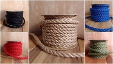 FancySupply Natural Burlap Jute Rope twine Cord - 6 mm x 10 yards - Choose Color