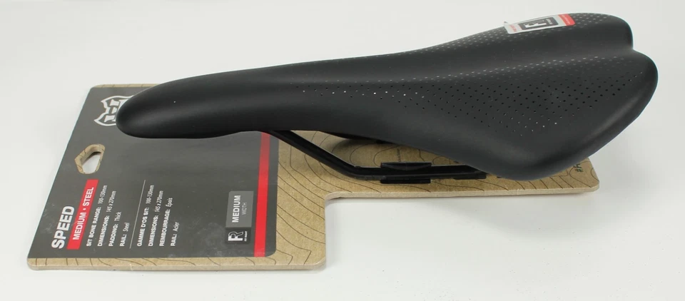 Sillín de velocidad WTB - Asiento de bicicleta mediano negro acero - Nuevo en paquete Foto 4 de 4