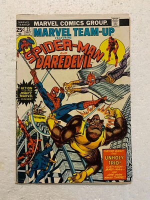 MARVEL TEAM-UP ( SPIDER-MAN / DAREDEVIL) #25 F+  MARVEL BRONZE AGE 1974