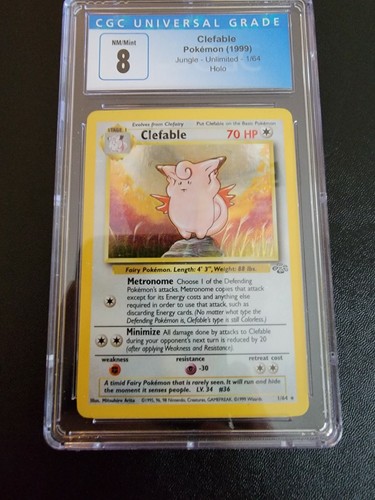 Clefable (Unlimited) graded CGC 8 for sale on eBay