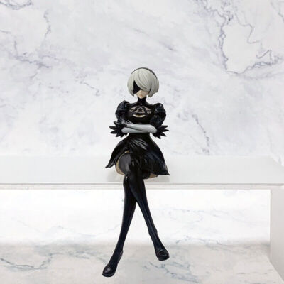 Anime NieR:Automata 2B 9S A2 Noodle Stopper PVC Figure Model 14cm