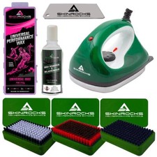 SkinRocks Skiwachs Set 7-teilig Bügeleisen 3...