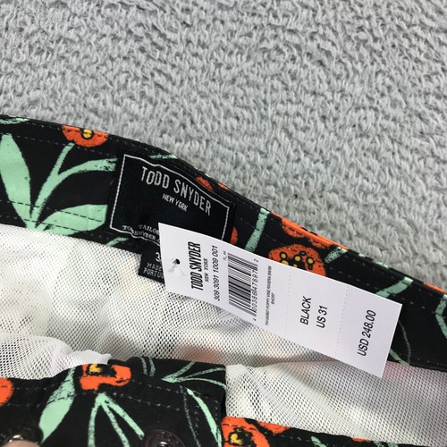 Todd Snyder Swim Shorts Mens 31 Riviera Swim Shorts Poppy Vine Trunks $ 248 - Picture 2 of 7