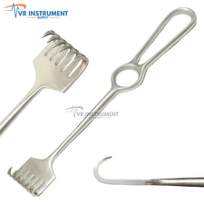 Volkman Retractor 8.5" Sharp 6 Prongs Surgical German Stainless Steel Instrument