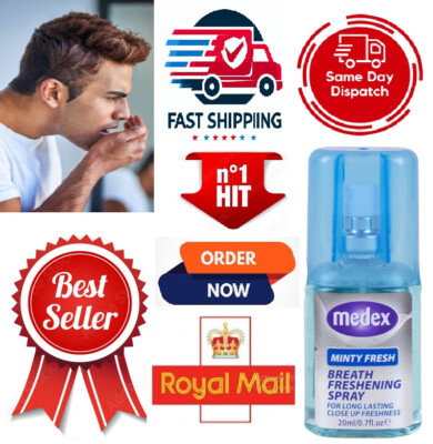 18x MEDEX 20ml MINTY FRESH ATEMERFRISCHER MUNDSPRAY MUNDGERUCH LANGANHALTEND
