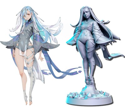 Medium Miniature Anime Oracle Figure for Tabletop Games like D&D 5e Pathfinder DSA
