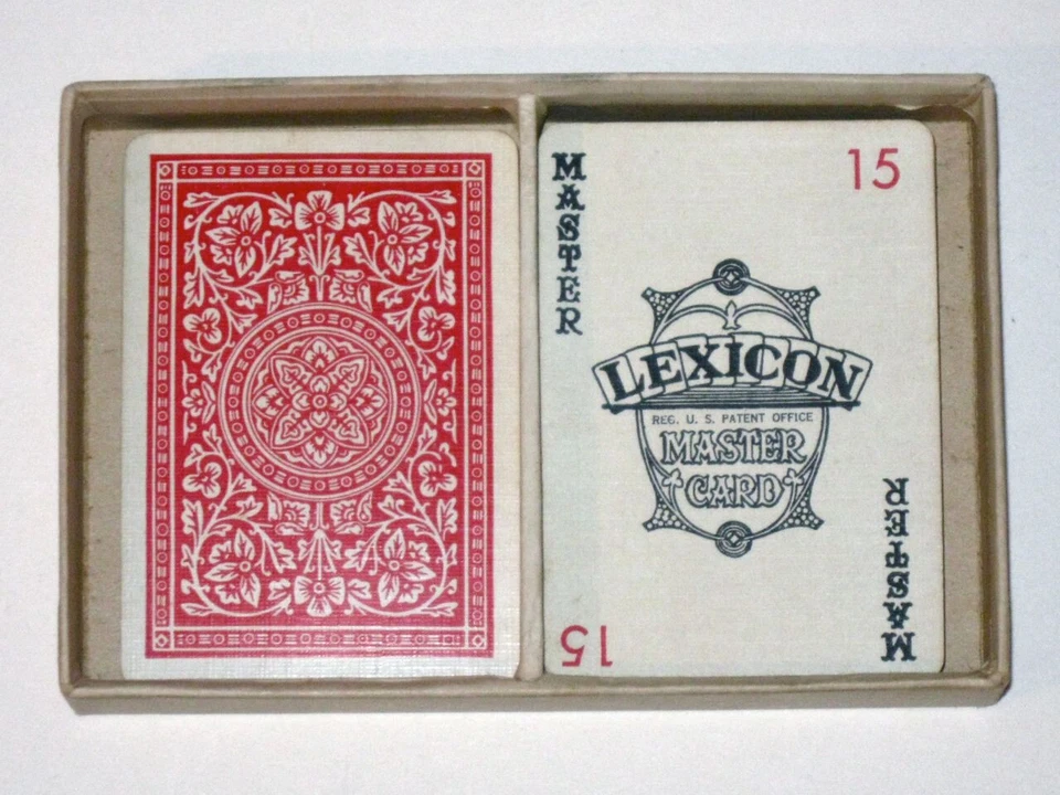 Vintage 1937 Parker Brothers CROSSWORD LEXICON Card Game in Original Box! - Image 3 of 4
