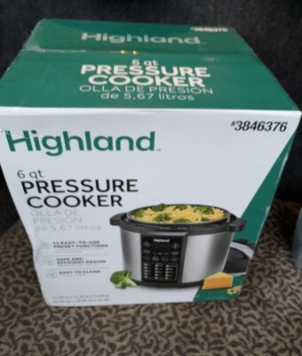 #ad Highland 6 QT Pressure Cooker Model #MY CS6004W $39.99