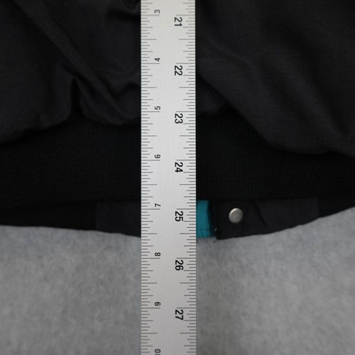 Vintage Swingster Snap On Jacket Adult Large Black Colorblock Puffer Quilt Lined - Picture 11 of 15
