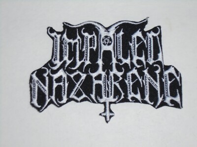 IMPALED NAZARENE BLACK METAL IRON ON EMBROIDERED PATCH
