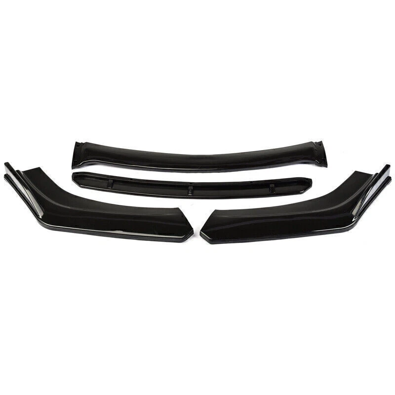 For Audi A3 A4 A5 A6 A7 Front Bumper Lip Spoiler Splitters Diffuser Gloss Black Foto 3 de 4