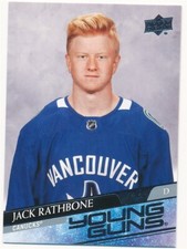 JACK RATHBONE 2020-21 UPPER DECK YOUNG GUNS #717 CANUCKS MINT C