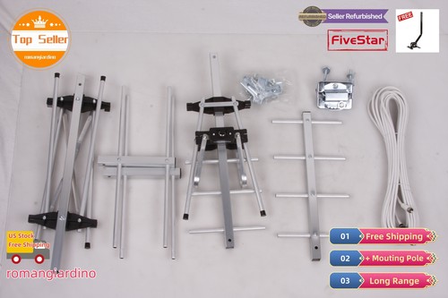 Yagi Outdoor TV Antenna Weatherproof 250 Mile Long Range Digital Signal UHF VHF - Picture 8 of 24