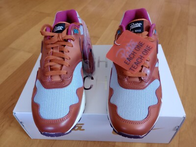 Nike Air Max 1 x Patta Dark Russett. Größe US 9,5, EU 43, UK 8,5 Neu