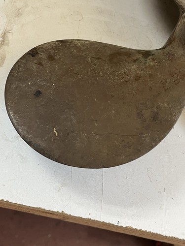 Vintage Brass Boat Propeller 15RH10 Grand Rapids Mich 9 65 With Tapered Shaft - Picture 7 of 12