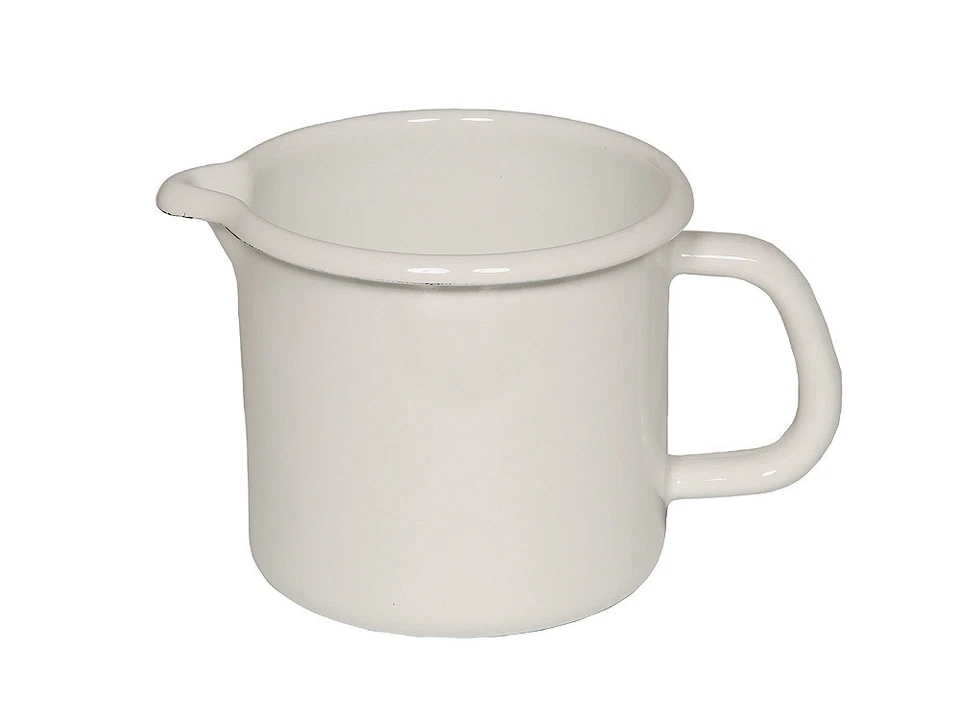 Riess Schnabeltopf Emaille Topf Weiß 12cm