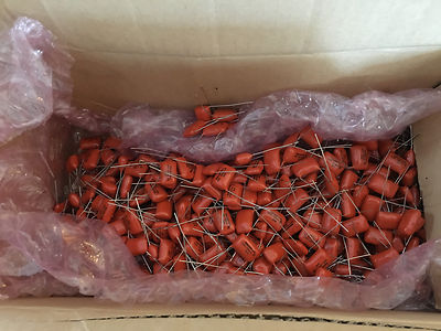 CONDENSATORE SPRAGUE ARANCIONE GOCCIA 0,0012uF 600V 6PS MODELLO TRIBLE BED - Foto 10