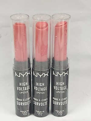 NYX High Voltage Lipstick Lip color # Hvls 14 Rags To Riches  3 Pcs Sealed