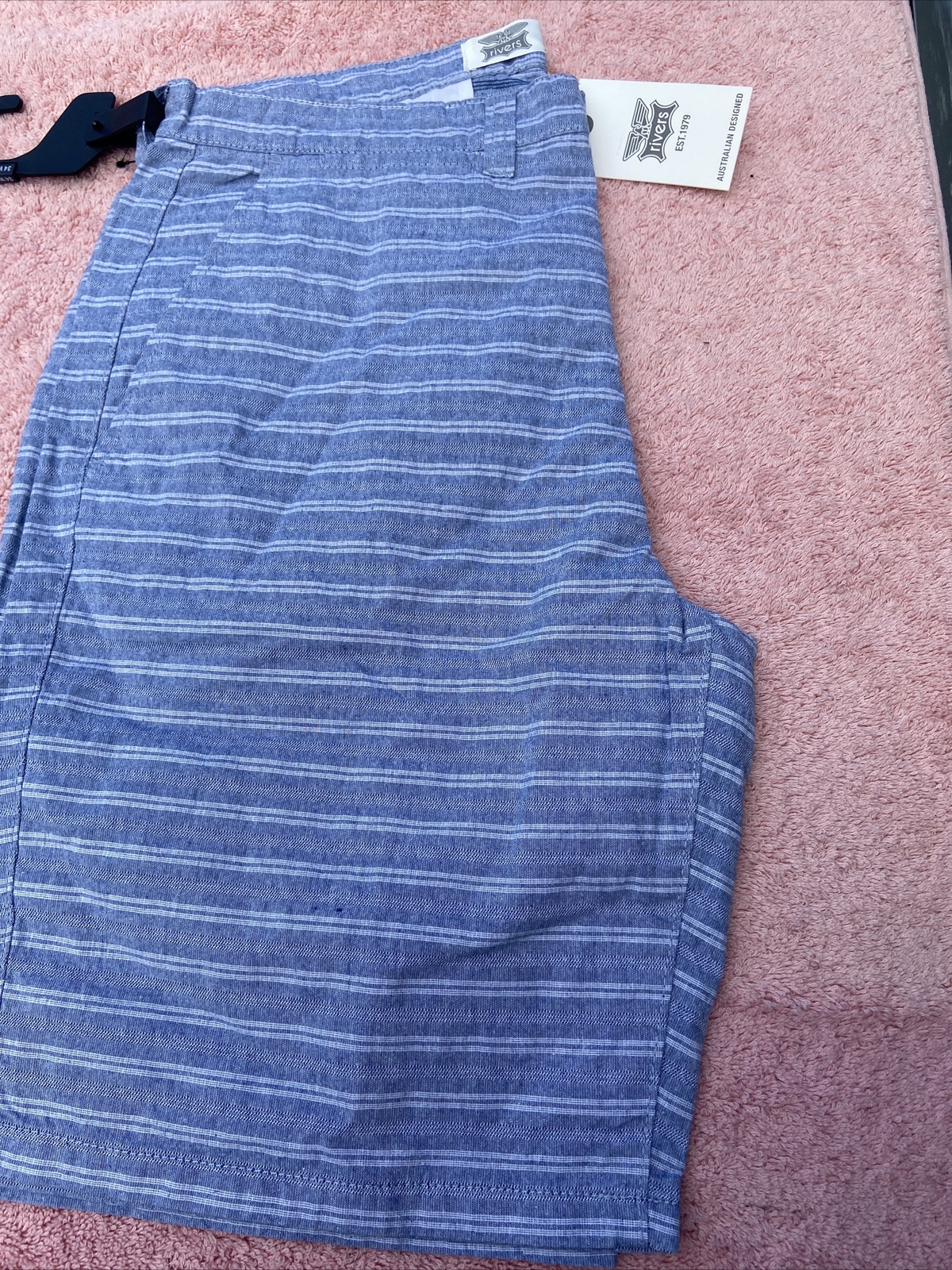 Rivers Blue Casual Mens Shorts Sz 34” Bnwt Free Post (j6) eBay