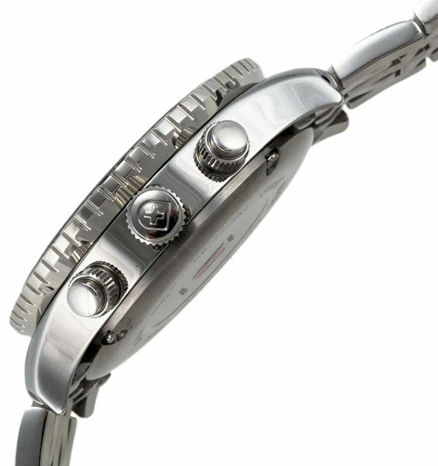 NUEVO CX Swiss Military 1735 Para hombres Fuerza Aérea 1 Multifuncional Esfera Plateada Reloj SS Foto 2 de 4