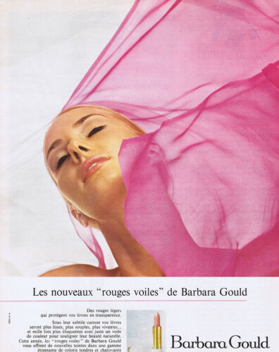 PUBLICITE ADVERTISING 064 1967 BARBARA GOULD les nouveaux rouges voiles - Zdjęcie 1 z 1