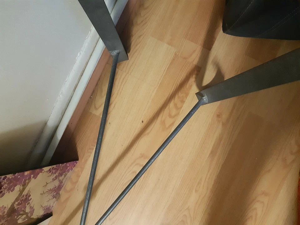 Vintage Quality Decorative Scroll Hand Made Black Iron Glass Top Table BENDIGO - image 4 of 4